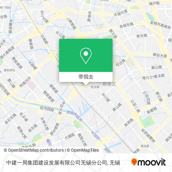 中建一局集团建设发展有限公司无锡分公司地图