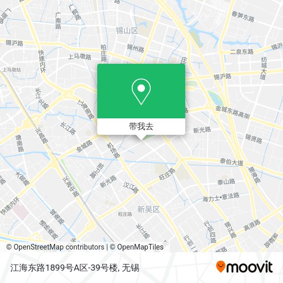 江海东路1899号A区-39号楼地图