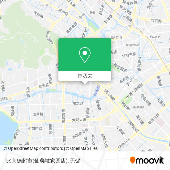 比宜德超市(仙蠡墩家园店)地图