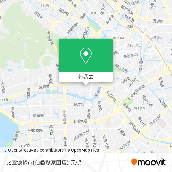比宜德超市(仙蠡墩家园店)地图