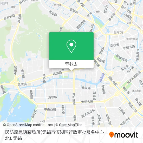 民防应急隐蔽场所(无锡市滨湖区行政审批服务中心北)地图