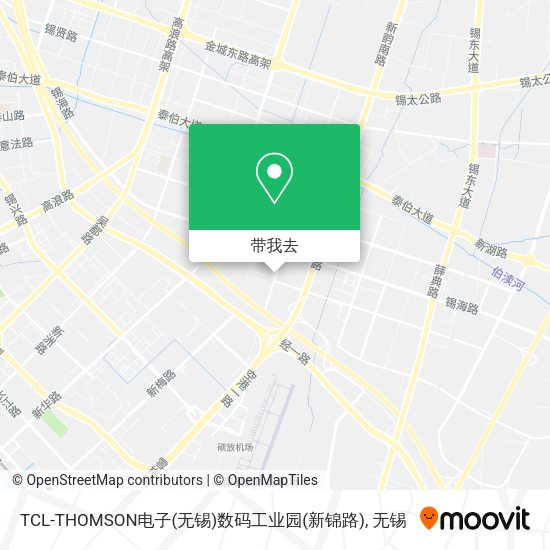TCL-THOMSON电子(无锡)数码工业园(新锦路)地图