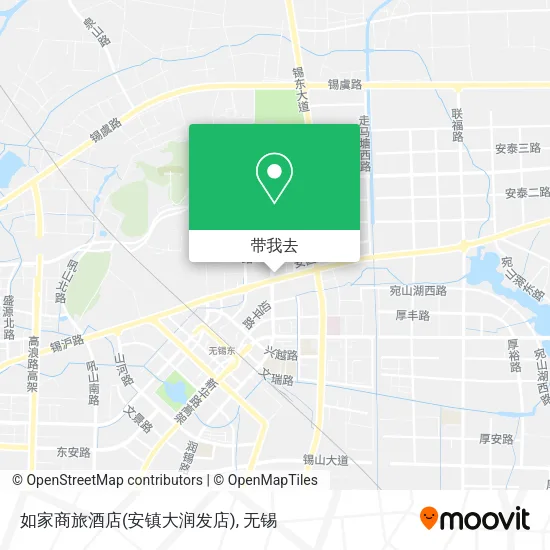 如家商旅酒店(安镇大润发店)地图