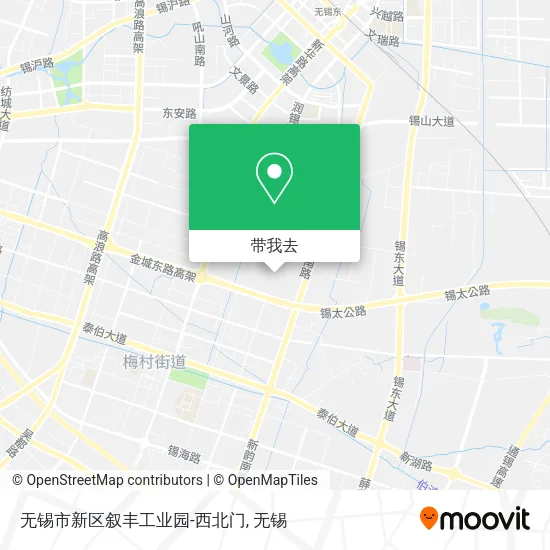 无锡市新区叙丰工业园-西北门地图