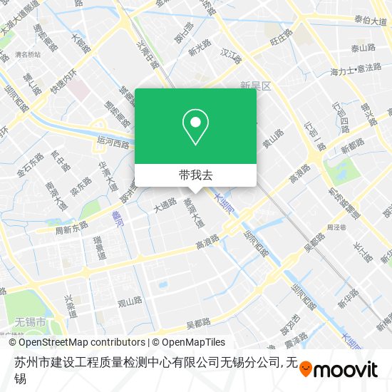 苏州市建设工程质量检测中心有限公司无锡分公司地图