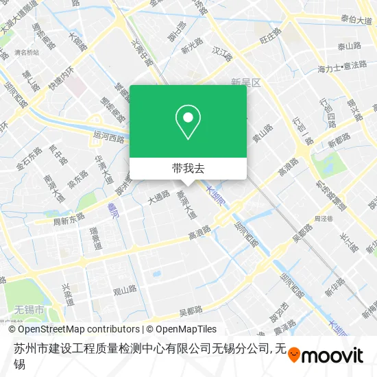 苏州市建设工程质量检测中心有限公司无锡分公司地图