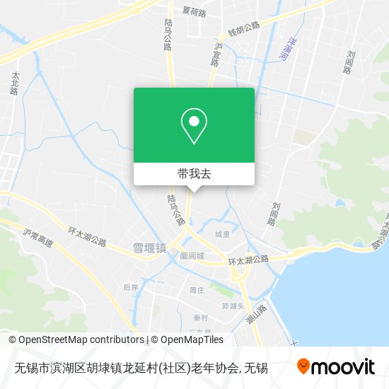 无锡市滨湖区胡埭镇龙延村(社区)老年协会地图