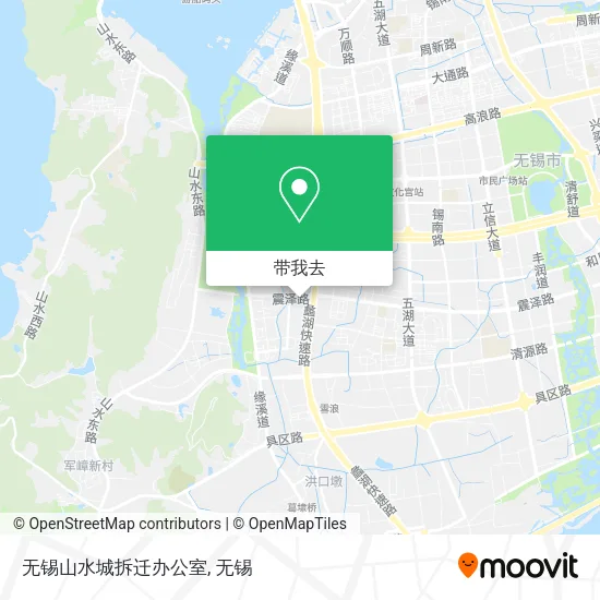 无锡山水城拆迁办公室地图