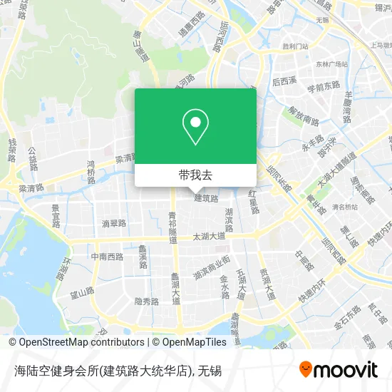 海陆空健身会所(建筑路大统华店)地图