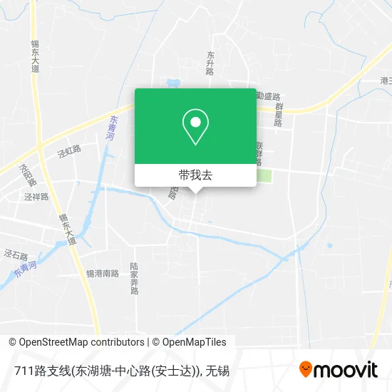 711路支线(东湖塘-中心路(安士达))地图