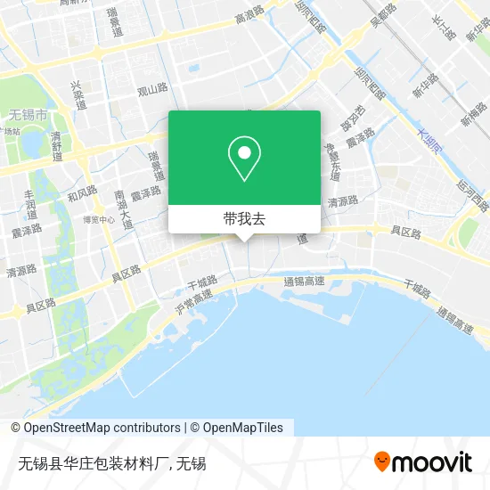 无锡县华庄包装材料厂地图