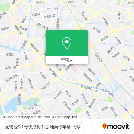 无锡地铁1号线控制中心-地面停车场地图