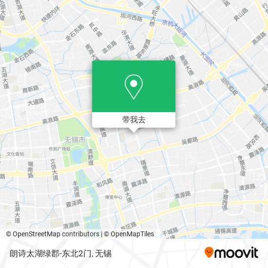 朗诗太湖绿郡-东北2门地图