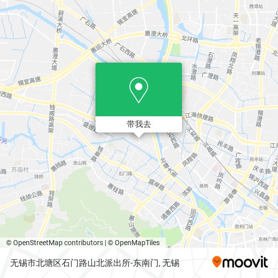 无锡市北塘区石门路山北派出所-东南门地图