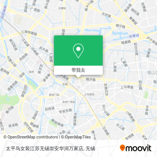 太平鸟女装江苏无锡崇安华润万家店地图