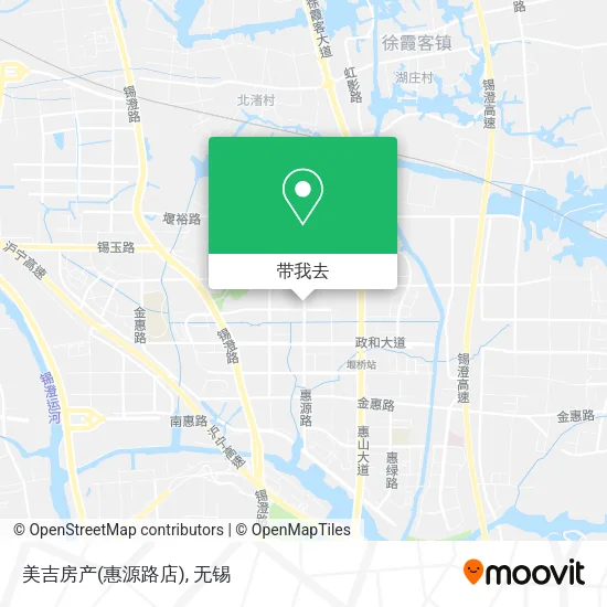 美吉房产(惠源路店)地图