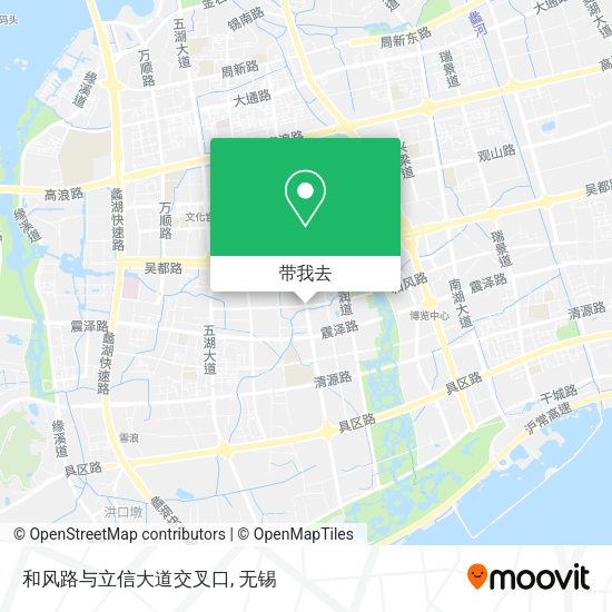 和风路与立信大道交叉口地图