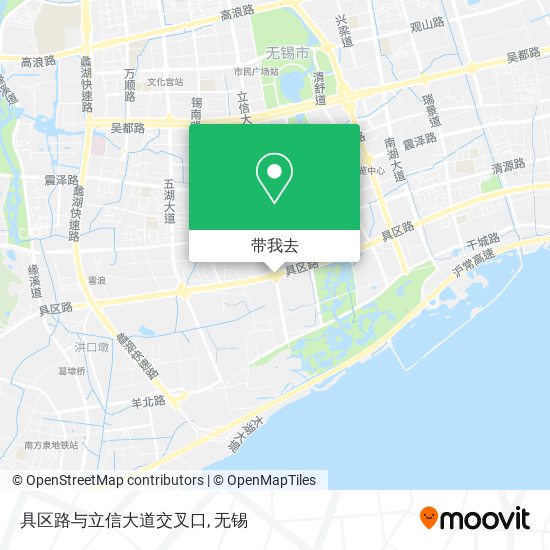 具区路与立信大道交叉口地图