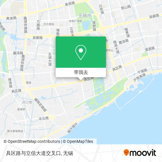 具区路与立信大道交叉口地图