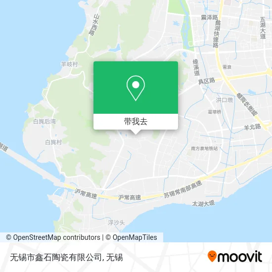 无锡市鑫石陶瓷有限公司地图