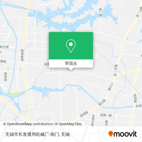 无锡市长发通用机械厂-南门地图