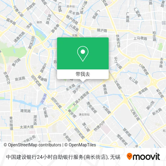 中国建设银行24小时自助银行服务(南长街店)地图
