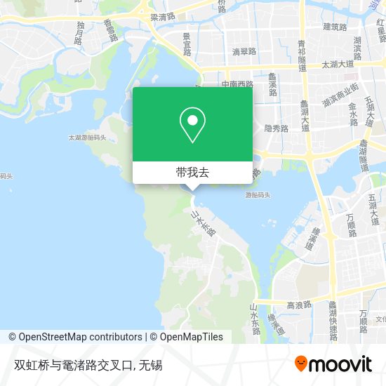 双虹桥与鼋渚路交叉口地图