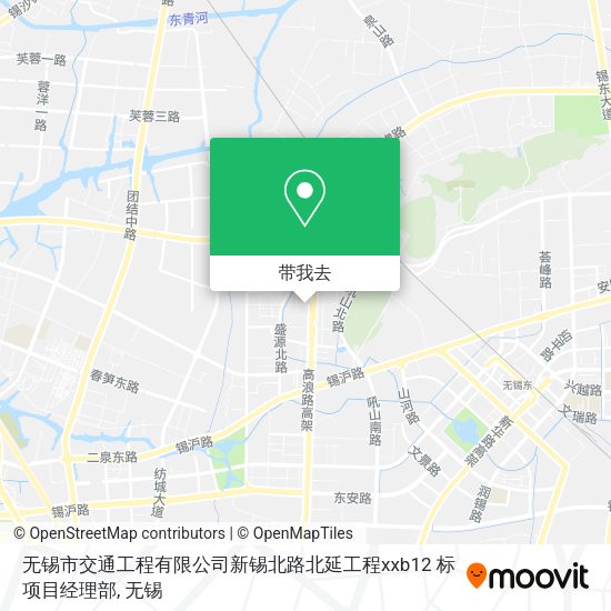 无锡市交通工程有限公司新锡北路北延工程xxb12 标项目经理部地图