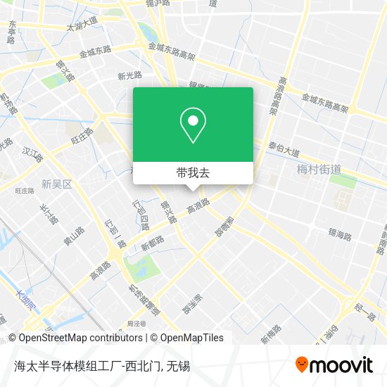 海太半导体模组工厂-西北门地图