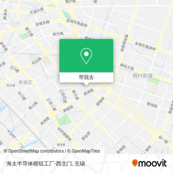 海太半导体模组工厂-西北门地图