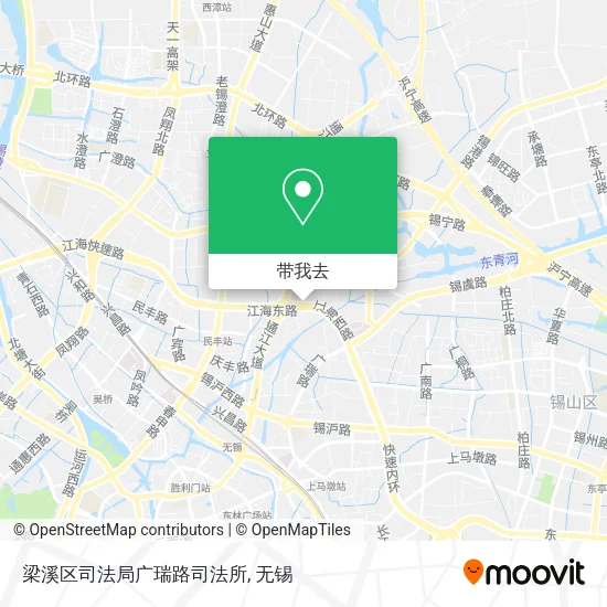梁溪区司法局广瑞路司法所地图