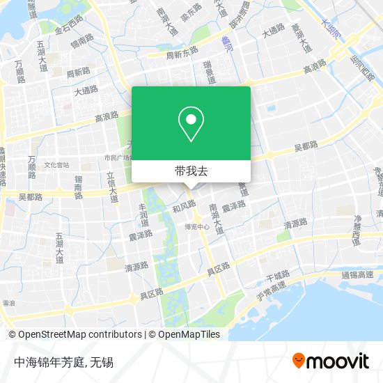 中海锦年芳庭地图