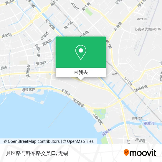具区路与科东路交叉口地图