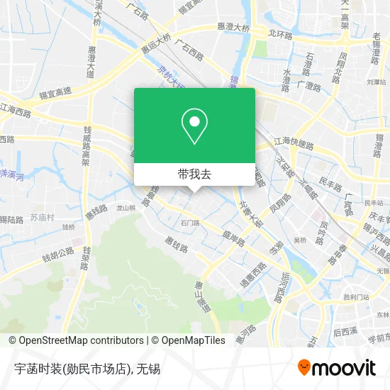 宇菡时装(勋民市场店)地图