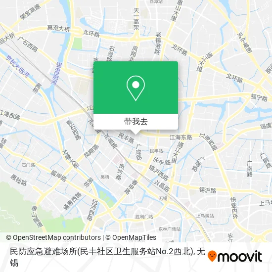 民防应急避难场所(民丰社区卫生服务站No.2西北)地图