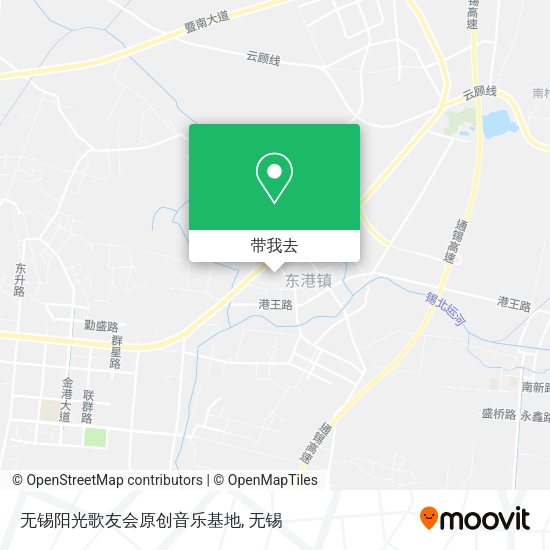无锡阳光歌友会原创音乐基地地图