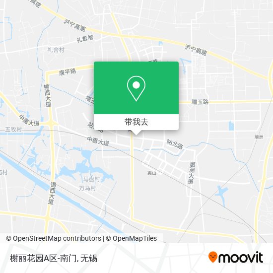 榭丽花园A区-南门地图