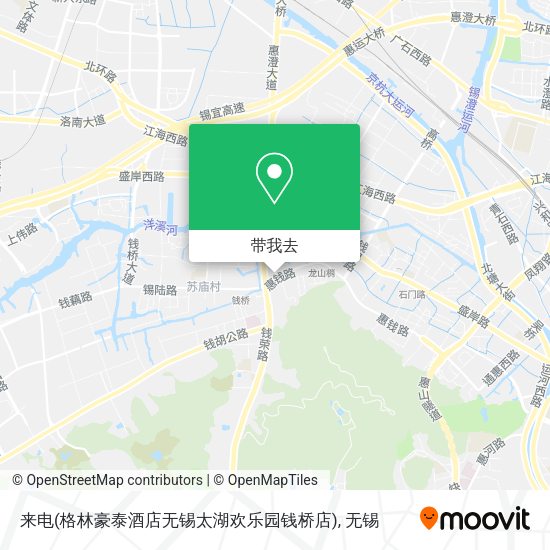 来电(格林豪泰酒店无锡太湖欢乐园钱桥店)地图