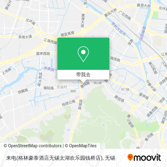 来电(格林豪泰酒店无锡太湖欢乐园钱桥店)地图