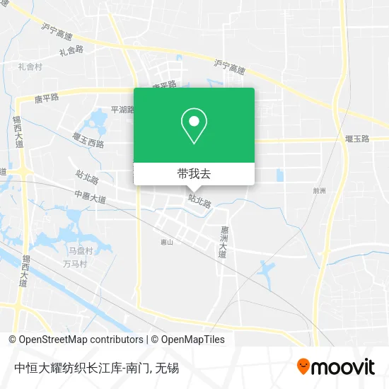 中恒大耀纺织长江库-南门地图