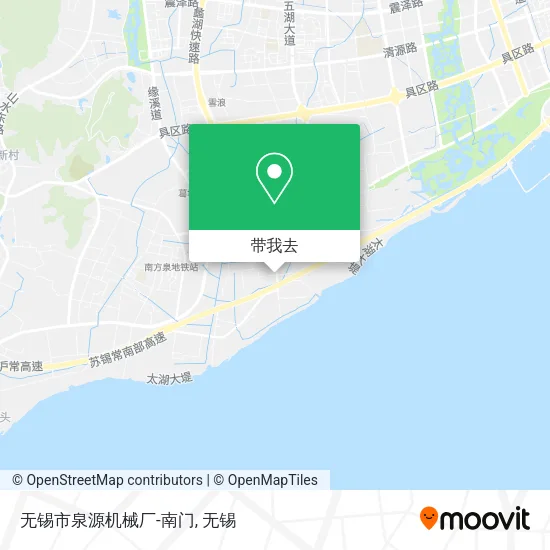 无锡市泉源机械厂-南门地图