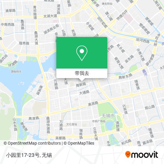 小园里17-23号地图