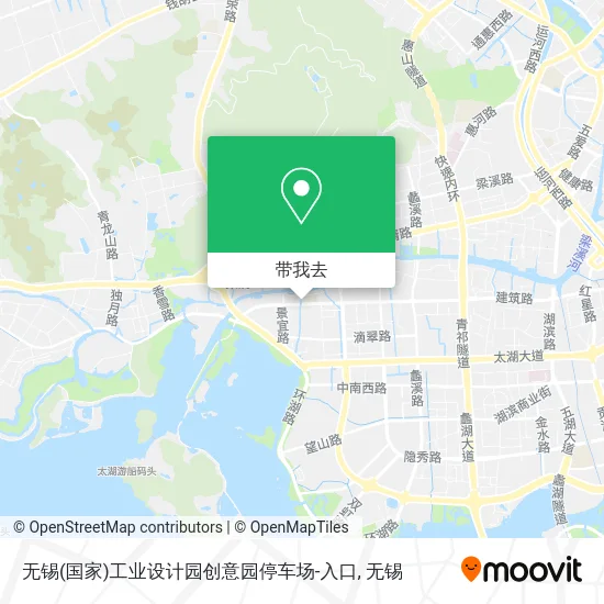 无锡(国家)工业设计园创意园停车场-入口地图