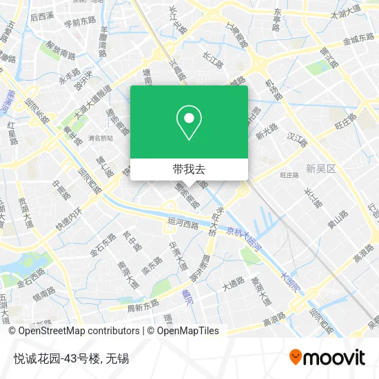悦诚花园-43号楼地图