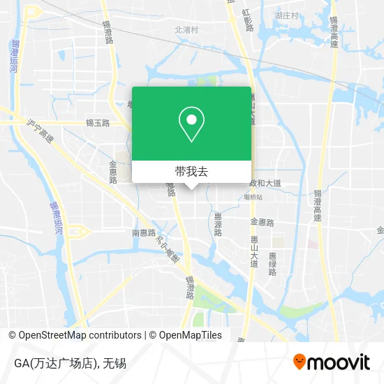 GA(万达广场店)地图