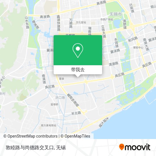 敦睦路与尚德路交叉口地图