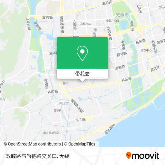 敦睦路与尚德路交叉口地图