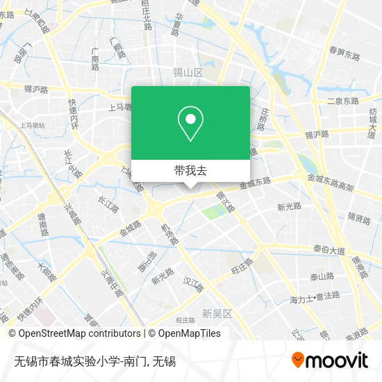 无锡市春城实验小学-南门地图