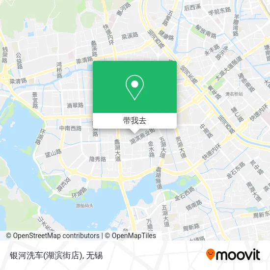 银河洗车(湖滨街店)地图