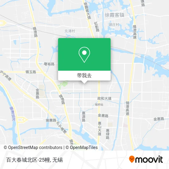 百大春城北区-25幢地图